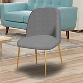 cheap Dining Chair Cover-Modern Low-Back Chair with 5x5 Grid Design - Rounded Frame, Minimalist Aesthetic, Compact and Stylish Seating