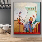 Недорогие Картины с людьми-абстрактная живопись, живопись на фортепиано, абстрактная акриловая и масляная живопись, современное искусство, большая картина, оригинальная масляная живопись, абстрактное искусство на холсте