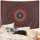 baratos Tapeçarias de Parede-tapeçaria Tapeçarias Mandala Geométrica Boêmio Quarto Sala de estar Dorm Decorações de parede de porta de fundo