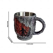 Недорогие Кружки и чашки-Кружка из смолы с изображением лесного пожара в виде бигфута, винтажная 3D кружка с изображением бигфута, кружка для кофе на открытом воздухе, кружка для костра, кружка для кемпинга, кухни, для