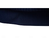 billige Herre Elite Genser og Cardigans-Herre Pullover genser Strikke Vanlige topper Fargeblokk Knapper Helfarge Polokrage Årgang Daglig Skole Hjem Klær Vår Høst Blå Brun S M L