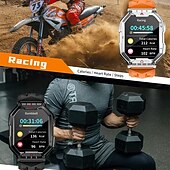 abordables Relojes inteligentes-LOKMAT OCEAN 3 PRO Reloj inteligente 2.1 pulgada Smartwatch Reloj elegante Bluetooth Podómetro Recordatorio de Llamadas Seguimiento de Actividad Compatible con Android iOS Mujer Hombre Larga espera