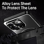 economico Cover per iPhone-telefono Custodia Per iPhone 17 Pro Max 17 Air 16 Pro Max Plus 15 Pro Max 14 Pro Max Copertura Posteriore con Supporto Magnetico Resistente agli urti Retrò Lega di Alluminio