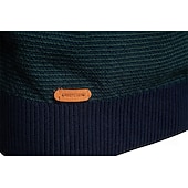 preiswerte Herren Elite Pullover &amp; Cardigans-Herren Pullover Zopfmuster Stricken Normale Oberteile Halber Reißverschluss Farbblock Geometrisch Stehkragen Elegant Vintage Schule Urlaub Bekleidung Frühling Herbst Grün Armeegrün S M L