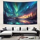 billige Veggoppheng-tapet Veggtepper Galakse Rom 3D Mystiker Soverom Stue Sovesal Dekorasjoner Vegg Dør Bakgrunn