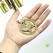 tanie Dekoracje patio-dzwonki wietrzne z miedzianymi dzwonkami, antyczne aluminiowe rurki do użytku na zewnątrz, trwałe, odporne na rdzę dzwonki wietrzne do ogrodu, na patio i do dekoracji domu