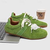 abordables Baskets-Baskets rétro à lacets en daim pour hommes, chaussures décontractées légères pour le style urbain et les tenues de week-end