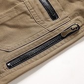  Herren Cargo-Hosen Hose Knöpfe Mehrere Taschen Einfach tragbar Outdoor Täglich Campen und Wandern Mode Klassisch Schwarz Gelb
