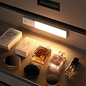 billige Julelys-1/3 stk. PIR-bevegelsessensorlys USB-lading magnetisk lang stripe LED-skaplys hjemmegarderobe vinskap skoskap korridor trappebelysning