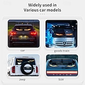 abordables 123496-Lumières yeux du diable pour voitures, lumières yeux du diable à LED pour pare-brise de camion, panneau de pixels à LED d&#039;animation de camion œil du diable à télécommande pour pare-brise de voiture