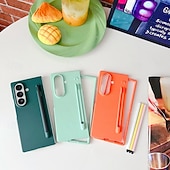 economico Cover Samsung-telefono Custodia Per Samsung Galaxy Piegatura a Z 7 Z Fold 6 Z Fold 5 Z Fold 4 Copertura Posteriore Resistente agli urti Retrò Silicone