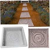 ieftine Produse pentru acasă-matriță pentru pietre de pavaj DIY - matriță pătrată pentru pavaj, matriță din plastic pentru beton și ciment - instrumente pentru fabricarea pedalei din cărămidă pentru peisaje de grădină
