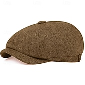 levne Příslušenství a další-Retro Řvoucí 20s 20. léta 20. století Baret Běžný Velký Gatsby Gangster Maškarní kostým Pánské Dámské Nový rok Plesová maškaráda Silvestr loučení se svobodou nevěsty Festival Dospělé Klobouk Celý rok