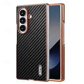 Недорогие Чехлы для Samsung-телефон Кейс для Назначение SSamsung Galaxy Z-образный сгиб 7 Z-сгиб 6 Z Fold 5 Z Fold 4 Кейс на заднюю панель Защита от удара Ретро ТПУ Кожа PU