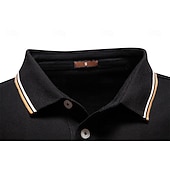 abordables Polo Élite para Hombres-Hombre Polo Trabajo Negocio Cuello Vuelto Manga Larga Ocio Cómodo Plano Bloque de Color Puro Todas las Temporadas Ajuste regular Rojo rubí Negro Blanco Azul Marino Oscuro Gris claro Verde Ejército