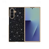 お買い得  サムスン用ケース-電話 ケース 用途 サムスンのギャラクシー Zフォールド7 Zフォールド6 Z Fold 5 Z Fold 4 バックカバー ブリンブリングリッターシャイニー 耐衝撃 PC PUレザー
