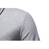 abordables Polo Élite para Hombres-Hombre Polo Trabajo Negocio Cuello Vuelto Manga Larga Ocio Cómodo Plano Bloque de Color Puro Todas las Temporadas Ajuste regular Rojo rubí Negro Blanco Azul Marino Oscuro Gris claro Verde Ejército