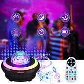 baratos Luzes de Natal-Projetor de céu estrelado com controle remoto, luz noturna com alto-falante Bluetooth, lâmpada Galaxy recarregável USB para decoração de quarto infantil