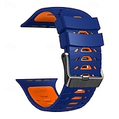 olcso Apple óraszíjak-sportszíj, kompatibilis az Apple Watch 42mm 44mm 45mm 49mm-es szíjával, strapabíró, kétszínű fémkapocsos szilikon szíj, csere csuklópánt az iWatch Ultra 2 sorozathoz, 9, 8, 7, SE, 6, 5, 4, SE-hez
