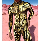 abordables Impresión-Trajes Zentai estampados Traje de cosplay Body Estampado Disfraz de carnaval Traje de Cuerpo Completo Hombre Mujer Disfraz Sexy Víspera de Todos los Santos Traje para Rendimiento Fiesta Mascarada