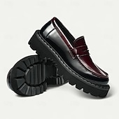 Недорогие Кожаные лоферы премиум-класса-Мужские пенни-лоферы из натуральной кожи, винтажные коричневые, деловые, повседневные туфли для повседневной носки и вечерних мероприятий