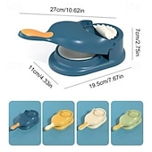 お買い得  キッチン用品＆小物-アップグレード 2 in 1 餃子メーカー 自動プレス型 キッチンツール 餃子の皮 ラッパー 家庭用ガジェット 卵餃子 蒸し餃子型 ハンドプレス餃子マシン