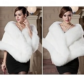 baratos Xales &amp; Envolvimentos-Elegante Loucos anos 20 Anos 20 Xale de Pele Falso O Grande Gatsby charleston Fantasia Mulheres Dia dos namorados Baile de Máscaras Festa Casamento Convidado do casamento Adulto Xale Outono &amp; inverno