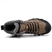 economico Stivali invernali e neve-stivali tattici invernali da uomo con fodera in pelliccia: caldi stivali da trekking militari impermeabili per la sopravvivenza all'aperto, il campeggio e il freddo