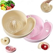 cheap Fruit &amp; Vegetable Tools-2pcs Snail Shaped Fruit Washer with Strainer Automatic Cleaning Basket with Efficient Draining System Heavy-Duty Plastic Kitchen Sink Organizer for Fruits, Vegetables, Pasta