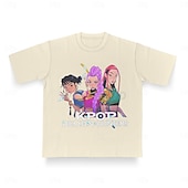economico Grafica di personaggi di cartoni animati e film-Cacciatori di demoni KPop Cacciatore di demoni Rumi Cacciatrice T-shirt Personaggio Grafico Per Per donna Adulti Mascherata Stampa a caldo Feste Casual Quotidiano