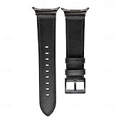 olcso Samsung óraszíjak-Óraszíj mert Samsung Galaxy 8. óra 40/44 mm 8. óra klasszikus 46 mm Valódi bőr Csere Szíj Állítható Rozsdamentes acél csat Bőr Link Karszalag