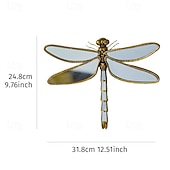 olcso fali szobrok-vintage kopott gyanta pillangó &amp;szitakötős faliszőnyegek – kreatív nappali háttér faldekoráció &amp;otthoni művészeti kézművesség