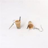 abordables Boucles d&#039;oreilles-Femmes Boucles d&#039;oreilles Tropical Joie Élégant Des boucles d&#039;oreilles Bijoux Café Pour Soirée