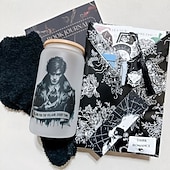 お買い得  ハロウィンステッカー-本を使ったゴシックなブラインドデート、不気味な本を使ったハロウィーンの魔女のブラインドデート、幽霊のようなブラインドボックス、ハロウィーン愛好家へのサプライズ、ステッカーとキーチェーン、DIY愛好家へのギフト