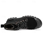abordables Bottes de travail-Bottines de randonnée kaki pour homme avec semelle extérieure en caoutchouc épais – chaussures d&#039;extérieur respirantes et durables pour l&#039;alpinisme, le travail et les voyages d&#039;aventure