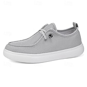 economico Scarpe Casual con Lacci-Per uomo Scarpe Casual Camminata Casual Tessuto Confortevole Antiscivolo Traspirante Allacciatura Nero Bianco Grigio Primavera Autunno Inverno