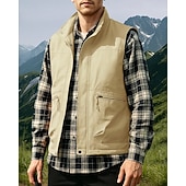 preiswerte Westen-Herren Anglerweste Cargo-Weste Ärmellos Weste Außen Wasserdicht Winddicht Multi-Funktion Winter Reißverschluss Polyester Schwarz Armeegrün Orange Jagd Angeln Klettern