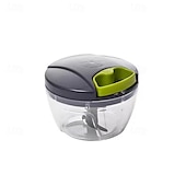 economico Utensili frutta e verdura-robot da cucina manuale, tritatutto per verdure con lame in acciaio inox, tritatutto portatile a mano con filo, taglia-aglio, taglia-cipolla per verdure, zenzero, frutta, noci, erbe aromatiche