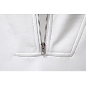 olcso Férfi Elite Kapucnis Pulóverek és Melegítők-Férfi Cipzáras kapucnis pulóver Cipzáros pulóver Fekete Fehér Hajtóka Sima Cipzár Túlméretezett Sport &amp; Szabadtéri Hétköznapi Napi Buli Alkalmi Sportos Tavasz &amp; Ősz Ősz Ruházat Pulcsik Pulóverek