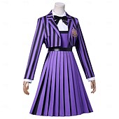 tanie Kostiumy damskie-Gotycki horror Mroczna Akademia Kostium Mundurki szkolne Fantazyjne przebranie Cosplay Kostiumy z filmów for Damskie Doroślu Halloween Karnawał Spektakl Impreza Sukienka