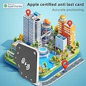 olcso GPS-alapú nyomkövető eszközök-bluetooth (csak iOS) tracke ip68 vízálló, újratölthető okoscímke kulcskereső helymeghatározó hanggal tárgykövető kártya kulcstartóba, poggyászba, hátizsákba, bőröndbe, útlevélbe