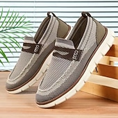 お買い得  メンズスニーカー-男性用 スニーカー ランニング ウォーキング カジュアル ティッシュ・ボランティア 快適 すべり止め 高通気性 靴紐 ブラック ブルー コーヒー 夏 春 秋
