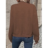 economico Felpe e Sweatshirt Texturizzati-Per donna Cappotto Giacca Casual Confortevole Traspirante Cerniera Tasca Moda Moderno Casual Semplice Uscire Weekend Cerniera Regolare Collo alla coreana Vestibilità regolare Manica Lunga Capispalla