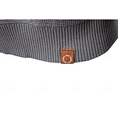 billige Herre Elite Genser og Cardigans-Herre Pullover genser Vaffelstruktur Strikke Crewneck عادي Crew-hals Årgang Kul Skole Feriereise Klær Raglan Ermer Vår Høst Mørk Marineblå Kakifarget S M L