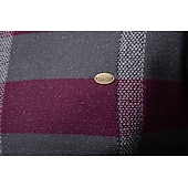cheap Men's Elite Sweaters &amp; Cardigans-Men's Pullover Knit Regular Tops Check Pattern Crew Neck Cool Pullover School Vacation Clothing Apparel Spring Fall Dark Navy Purple S M L