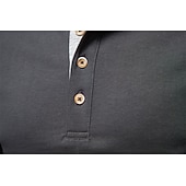 abordables T-shirts et débardeurs élites pour hommes-Homme Chemise en coton manche longue Couleur Pleine Frais Quotidien Occasionnel Boutons Henley École Entraînement Extérieur Toutes saisons Gris foncé Blanche Bleu T-shirt Henley