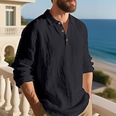 Herre Linskjorte Golf skjorte Arbeid Avslappet Knaphul Langermet Grunnleggende Moderne عادي Knapper Vår Høst Normal Svart Hvit Navyblå Kakifarget Militærgrønn Lyseblå Linskjorte billige Herre Klassisk Polo-Herre Linskjorte Golf skjorte Arbeid Avslappet Knaphul Langermet Grunnleggende Moderne عادي Knapper Vår Høst Normal Svart Hvit Navyblå Kakifarget Militærgrønn Lyseblå Linskjorte