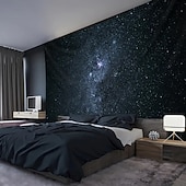 billige Veggoppheng-tapet Veggtepper Galakse Rom 3D Mystiker Soverom Stue Sovesal Dekorasjoner Vegg Dør Bakgrunn