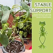 economico Giardinaggio-Supporti per piante a forma di rana verde da 2/4 pezzi, supporto robusto per piccole piante in vaso e succulente, grazioso decoro da giardino per balconi e spazi interni, design a risparmio idrico,