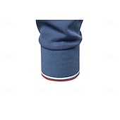 abordables Polo Élite para Hombres-Hombre Polo Trabajo Negocio Cuello Vuelto Manga Larga Ocio Cómodo Plano Bloque de Color Puro Todas las Temporadas Ajuste regular Rojo rubí Negro Blanco Azul Marino Oscuro Gris claro Verde Ejército